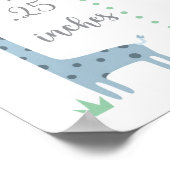 ジャングルサファリベビー統計ポスター ポスター (角)