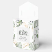 ジャングルサファリボーイキリン植物性ベビーシャワー フェイバーボックス (オープン)