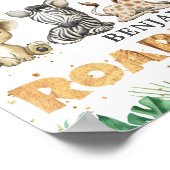 ジャングルサファリローリングワンバースデーパーティー ポスター (角)