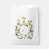 ジャングルサファリワイルドアニマルズフローラガール誕生日 フェイバーバッグ (正面)