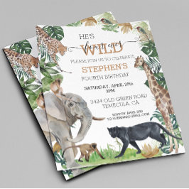 ジャングルサファリワイルドフォー誕生日ブラックパンサー