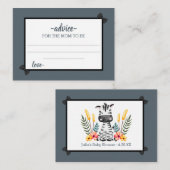 ジャングルサファリワイルドベビーシャワーアドバイス エンクロージャーカード (正面/裏面)