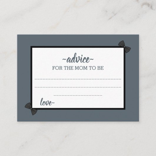 ジャングルサファリワイルドベビーシャワーアドバイス エンクロージャーカード (正面)