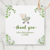 ジャングルサファリワイルドベビーシャワー フェイバータグ (裏面)