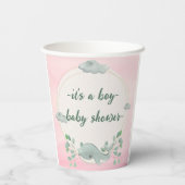 ジャングルサファリワイルドベビーシャワー 紙コップ (裏面)