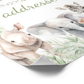 ジャングルサファリワイルドワンアニマルエンベロープステーション ポスター (角)