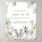 ジャングルサファリワイルドワンアニマルエンベロープステーション ポスター (正面)