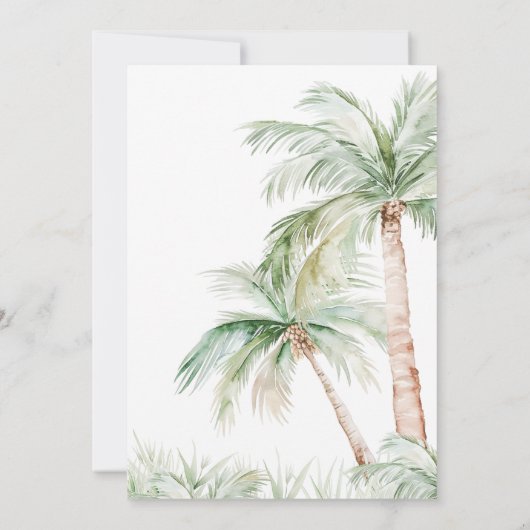 ジャングルサファリワイルドワンアニマルベビーシャワー 招待状 (裏面)