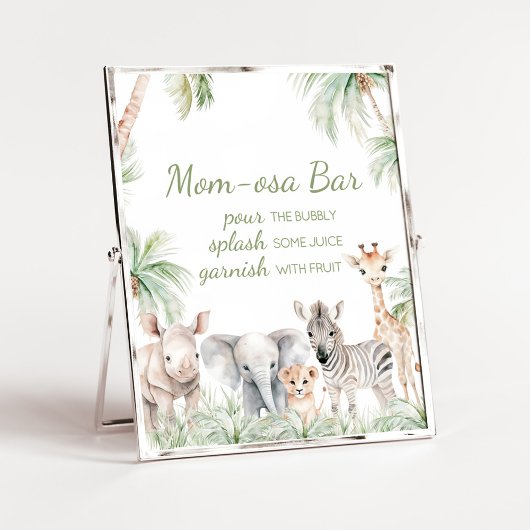 ジャングルサファリワイルドワンアニマルモマオサバー ポスター