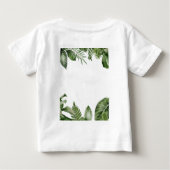 ジャングルサファリワイルドワンバースデーパーティー動物 ベビーTシャツ (裏面)