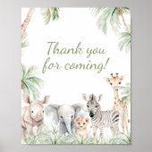 ジャングルサファリワイルドワン動物ありがとう来。 ポスター (正面)