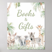 ジャングルサファリワイルドワン動物の本とギフト ポスター (正面)