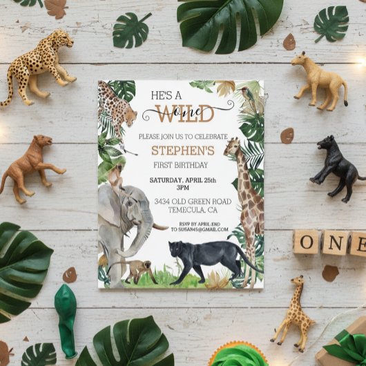 ジャングルサファリワイルドワン誕生日ブラックパンサー