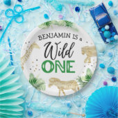 ジャングルサファリワイルドワン誕生日 ペーパープレート (パーティー)