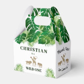 ジャングルサファリワイルドワン1歳の誕生日ありがとう フェイバーボックス (正面サイド)