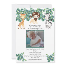 ジャングルサファリ写真少年1歳の誕生日