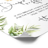 ジャングルサファリ動物おむつラッフル ポスター (角)