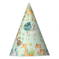 ジャングルサファリ動物かわいい幼児の誕生日パーティー