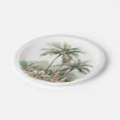 ジャングルサファリ動物のベビーシャワー ペーパープレート (アングル)