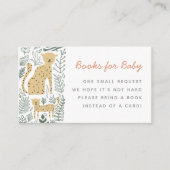 ジャングルサファリ動物のベビー エンクロージャーカード (正面)