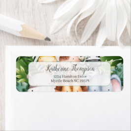 ジャングルサファリ動物の住所 ラベル