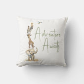 ジャングルサファリ動物の冒険が待つ クッション (正面)