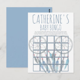 ジャングルサファリ動物の赤ちゃんシャワービンゴカード ポストカード