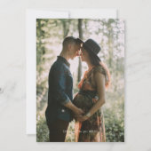 ジャングルサファリ動物カップルベビーシャワーフォト 招待状 (裏面)