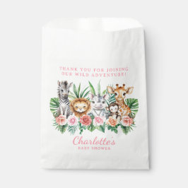 ジャングルサファリ動物ガールベビーシャワーのお気に入りバッグ フェイバーバッグ