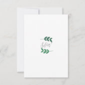 ジャングルサファリ動物ベイビーシャワー サンキューカード (裏面)