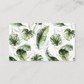 ジャングルサファリ動物ベビーシャワーおむつラッフル エンクロージャーカード (裏面)