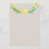 ジャングルサファリ動物ベビーシャワービンゴゲームカード エンクロージャーカード (裏面)