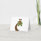 ジャングルサファリ動物中立ベビーシャワー サンキューカード (裏面)