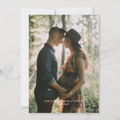 ジャングルサファリ動物垂直ベビーシャワー写真 サンキューカード (裏面)