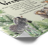 ジャングルサファリ動物私の水がゲームのサインを壊した ポスター (角)