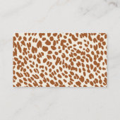 ジャングルサファリ動物赤ちゃんシャワーベビー エンクロージャーカード (裏面)