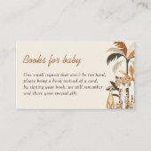 ジャングルサファリ動物赤ちゃんシャワーベビー エンクロージャーカード (正面)