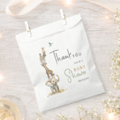 ジャングルサファリ動物野生の赤ちゃんシャワーありがとう フェイバーバッグ (クリップ留めされた状態)