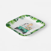 ジャングルサファリ動物 ペーパープレート (傾斜あり)