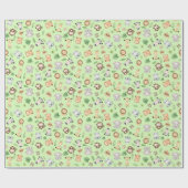 ジャングルサファリ動物 ラッピングペーパー (フラット)