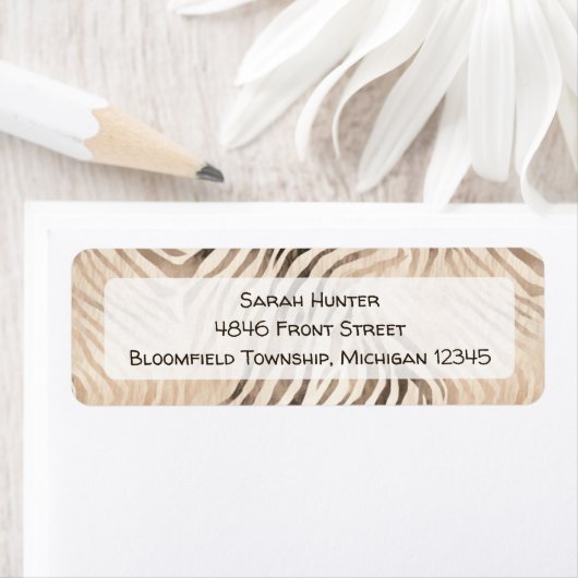 ジャングルサファリ差出人住所 ラベル (インサイチュ)