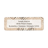 ジャングルサファリ差出人住所 ラベル (正面)