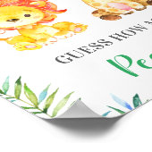 ジャングルサファリ推測いくつピーナッツベビーゲーム ポスター (角)