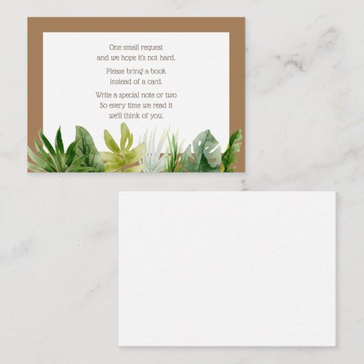 ジャングルサファリ本を持ってきてね エンクロージャーカード (正面/裏面)