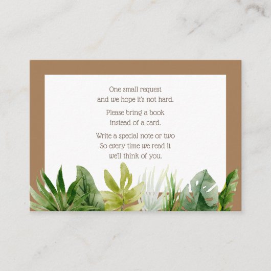 ジャングルサファリ本を持ってきてね エンクロージャーカード (正面)