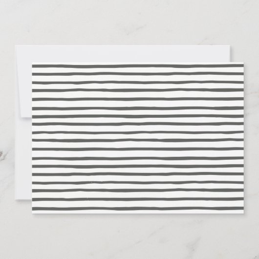 ジャングルサファリ横型ワイルドワン誕生日 招待状 (裏面)