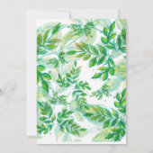 ジャングルサファリ熱帯動物野性の少年の赤ちゃんシャワー 招待状 (裏面)