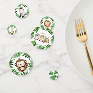 ジャングルサファリ男の子の赤ちゃんシャワー コンフェッティ