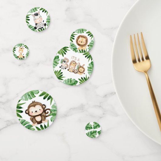 ジャングルサファリ男の子の赤ちゃんシャワー コンフェッティ (グループ)