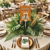 ジャングルサファリ素朴ーアードヴォルフテーブルサイン テーブルナンバー